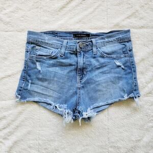 Flying Monkey Raw Hem Shortie Shorts